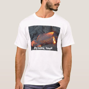 T-shirt Habillement de grande île d'écoulement de lave,