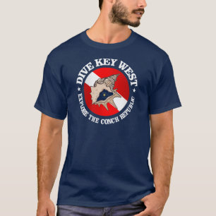 T-shirt Habillement de Key West de piqué (rd)