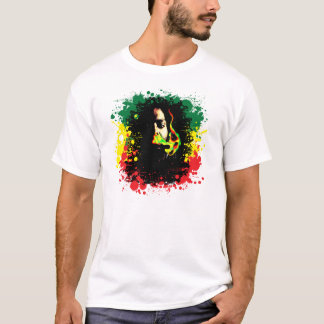T-shirt Habillement de norme de fumée de Rasta