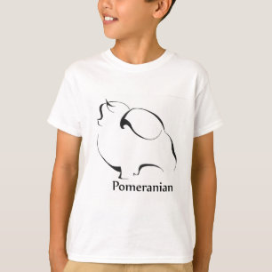 T-shirt Habillement de Pomeranian