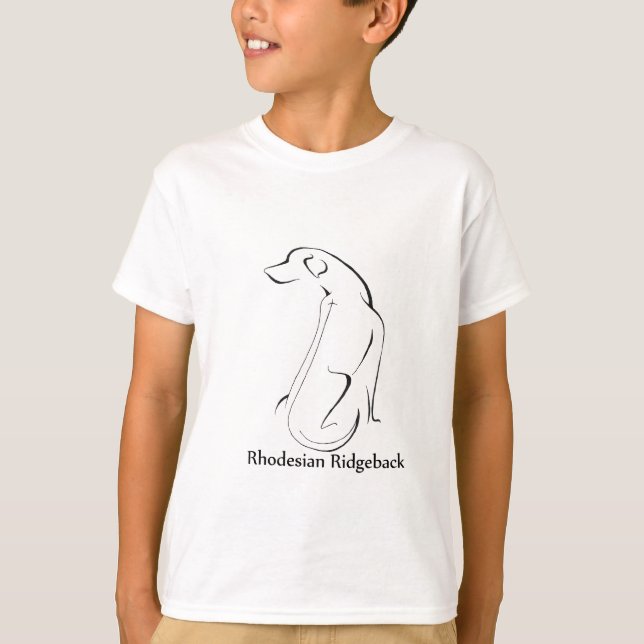 T-shirt Habillement de Rhodesian Ridgeback (Devant)