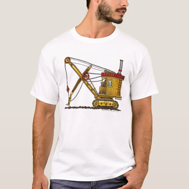 T-shirt Habillement défonceur de construction de pelle à (Devant)