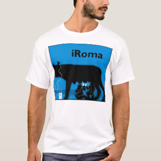 T-shirt habillement d'iRoma (bleu)