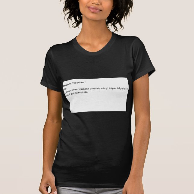 T-shirt habillement dissident de logo (Devant)