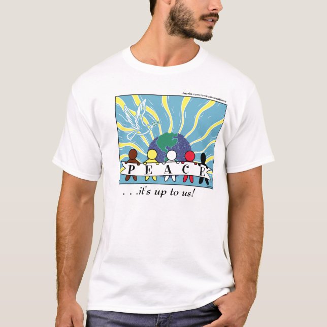 T-SHIRT HABILLEMENT, ETC. :  CHEMISE DE PAIX DU MONDE (Devant)