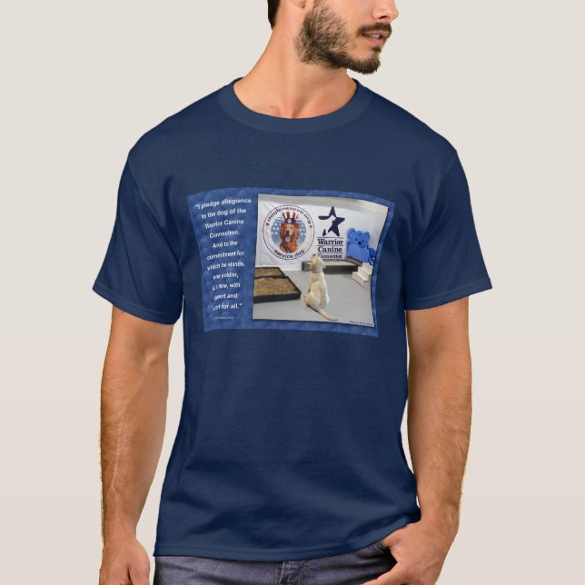 T-shirt Habillement foncé (avant) d'engagement de chiot de (Devant)