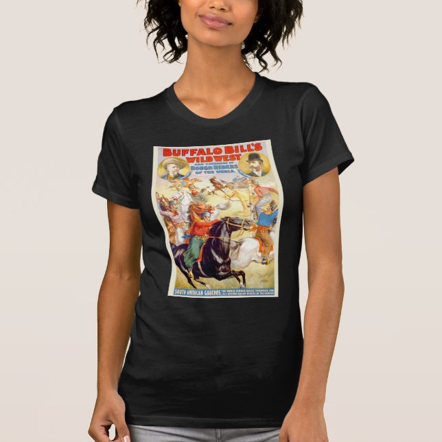 T-shirt Habillement occidental sauvage d'affiche (Devant)