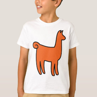 T-shirt Habillement orange de lama