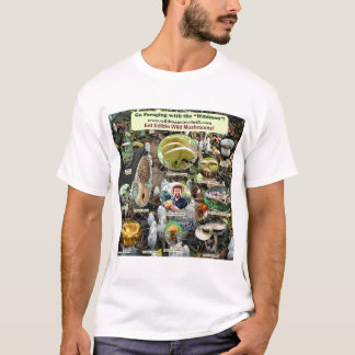 T-shirt Habillement sauvage comestible de champignon