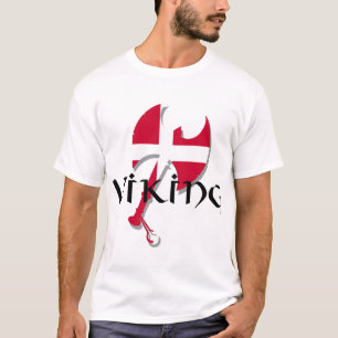 T-shirt Hache de drapeau de Viking Danemark du danois