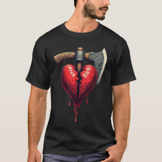 T-shirt Haches de cœur brisé Exes - Fin de l'amour