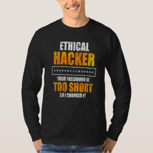 T-shirt Hacker éthique Cybersécurité It Pen Tester 9