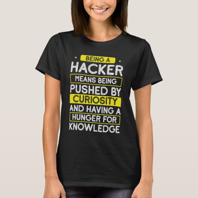 T-shirt Hackers éthiques programmer la cybersécurité en li (Devant)