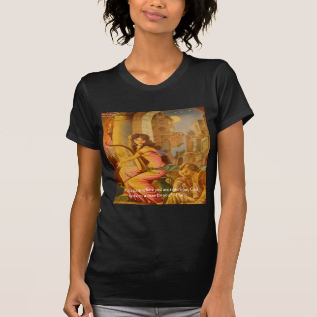 T-shirt Hafiz Citation de sagesse du "cercle de Dieu" (Devant)