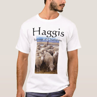 T-shirt Haggis, saucisse des champions