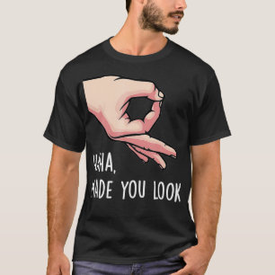T-shirt Haha Vous A Fait Sembler Drôle Jeu À Main Cercle D