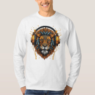 T - Shirt-/Hahnenbaum, Art Löwen Design T-Shirt