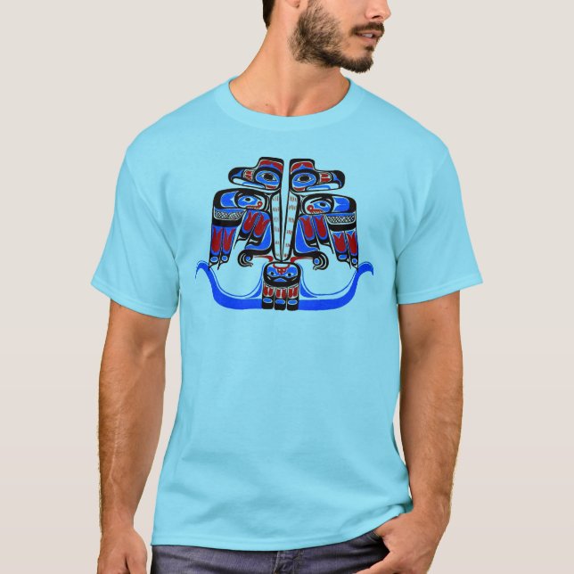 T-shirt Haida Thunderbird Amérindienne de la côte nord-oue (Devant)