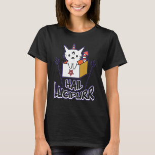 T-shirt Hail Lucipurr Métal Chat Satan Kitten Chat Hea