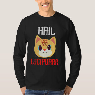 T-shirt Hail Lucipurr Satan Demon Heavy Metal Music
