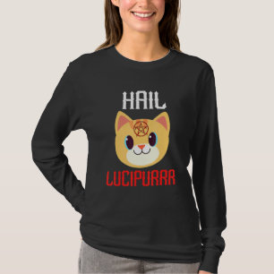 T-shirt Hail Lucipurr Satan Demon Heavy Metal Music