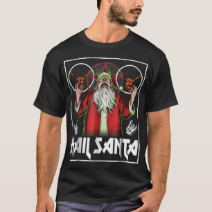 T-shirt Hail Père Noël Sleigher Heaved Metal Noël laid
