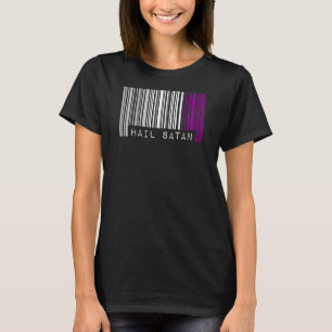 T-shirt Hail Satan Aexy Pride Indicateur Barcode Satanist