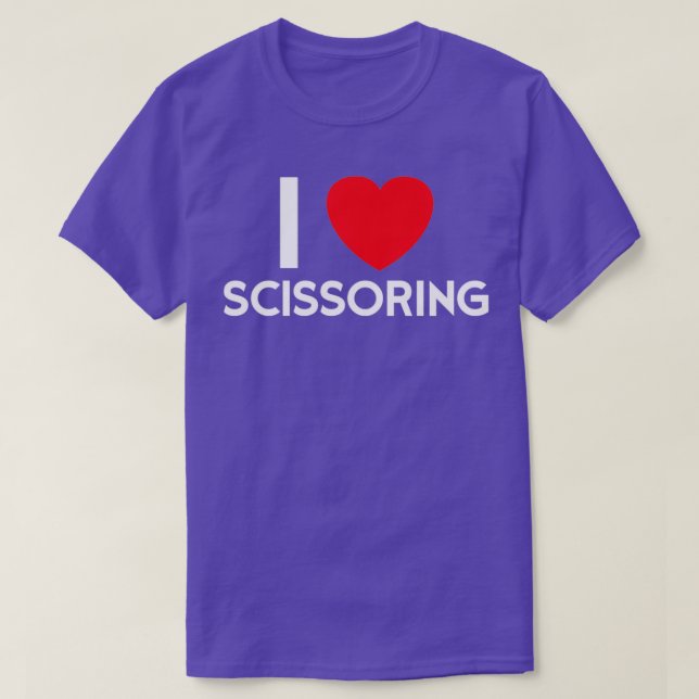 T-shirt Hair Stylist J'adore cisailler (Design devant)