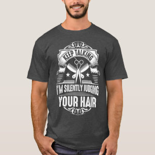T-shirt Haircutter Jugement Cheveux Coiffeur coiffeur coif