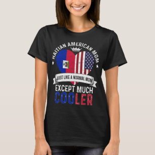 T-shirt Haïti American Maman Fête des mères Haïti Drap
