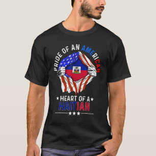 T-shirt Haïti Amérique Américaine Fierté Pays Étranger Hai