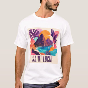 T-Shirt Haïti Collage Contemporain Caraïbes