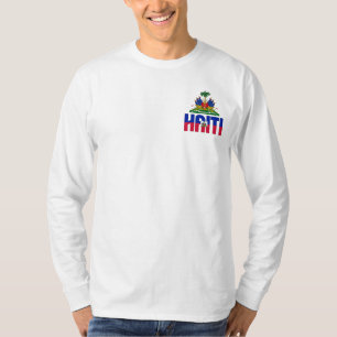 T-shirt Haïti Drapeau et blason Patriotique