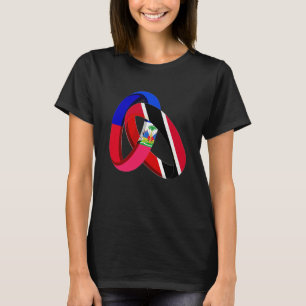 T-shirt Haïti Drapeau Trinité-et-Tobago Grosse ceinture Ma