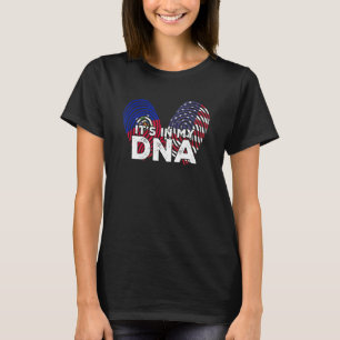 T-shirt Haïti Haïti Amérique Haïtienne USA Combo ADN mélan