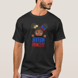 T-shirt Haïti L'Amour Haïtien Drapeau Fière Femme Princess