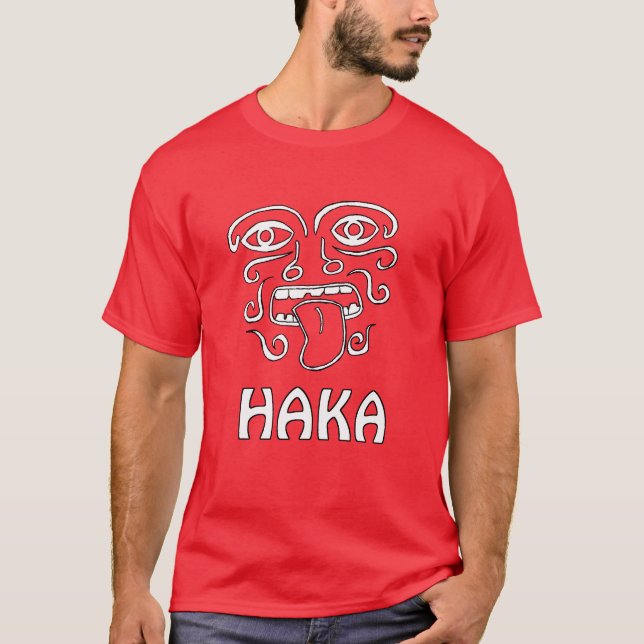 T-shirt HakaWhiteonRed (Devant)