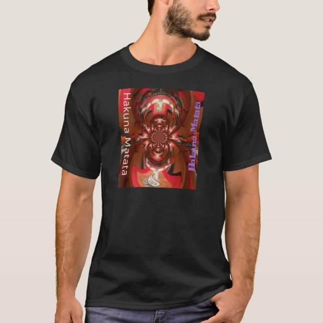 T-shirt Hakuna Matata Halloween Masque Kaleidoscope Abstra (Devant)