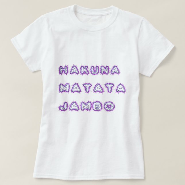 T-SHIRT HAKUNA MATATA JAMBO (Design devant)