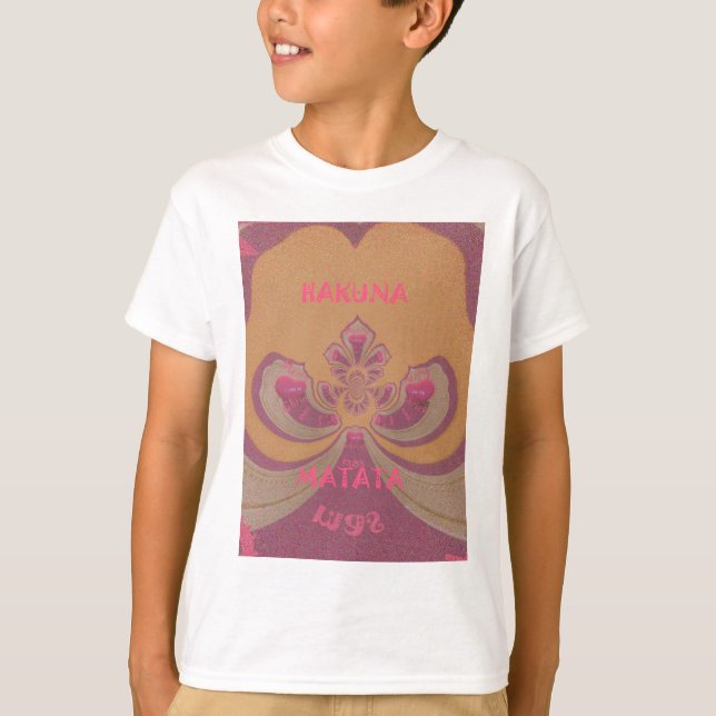 T-shirt Hakuna Matata Joyeux Noël joli coeur design (Devant)