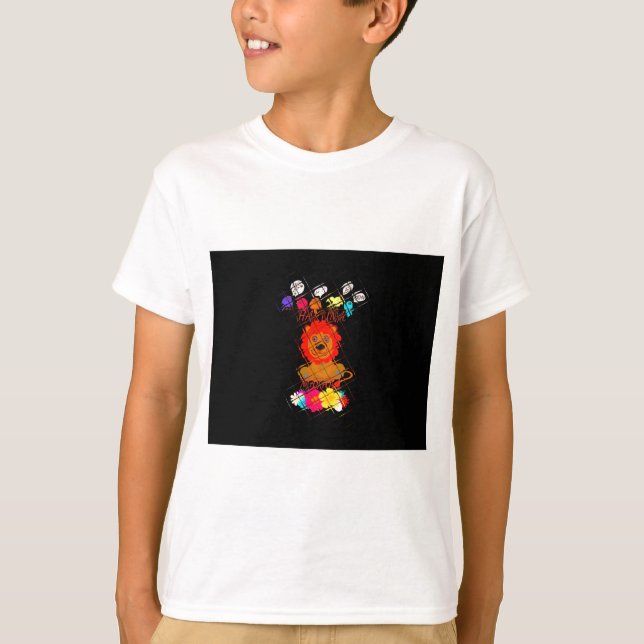 T-shirt Hakuna Matata mignon bébé lion roi conception (Devant)