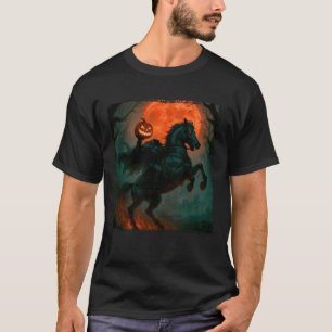 T-shirt Hal Horseman Hal, Citrouille sans tête Jack-o'-lan