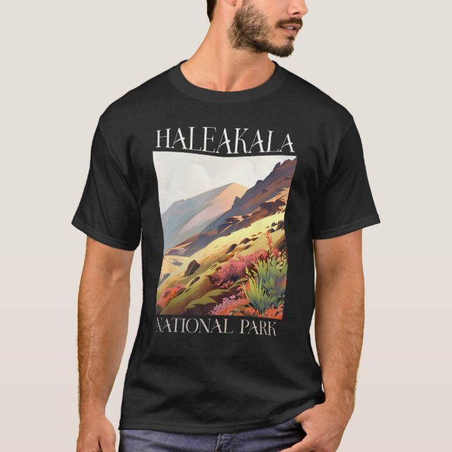 T-shirt Haleakala National Park Maui Hawaii Nature Hiking  (Devant)