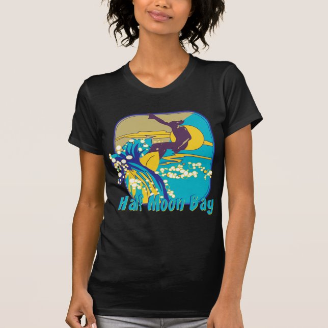 T-shirt Half Moon Bay Surf (Devant)