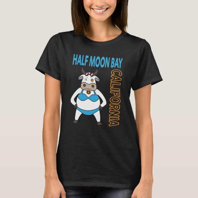 T-shirt Half Moon Bay Vacation Family Trip (Devant)