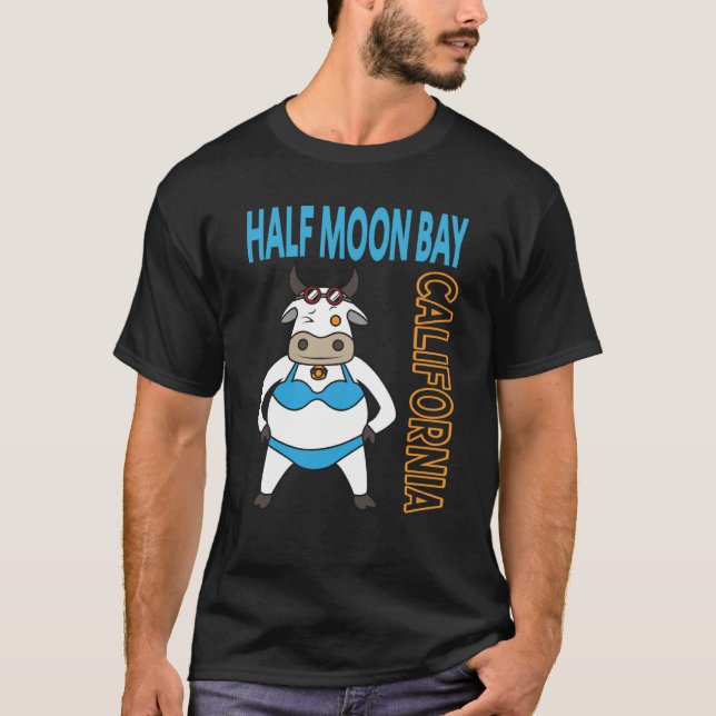 T-shirt Half Moon Bay Vacation Family Trip (Devant)