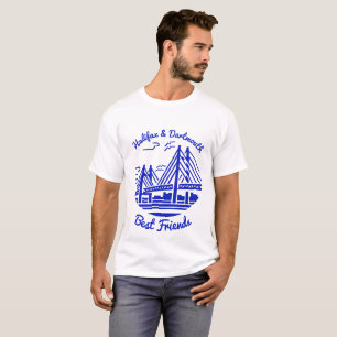 T-shirt Halifax et Dartmouth meilleurs amis Chemise de la