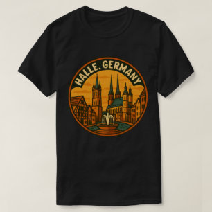 T-shirt Halle Allemagne Flèches de la ville