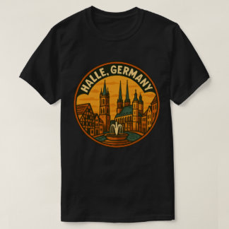 T-shirt Halle Allemagne Flèches de la ville