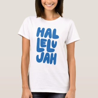 T-shirt Hallelujah Rétro Coloré pour Femmes Chrétiennes